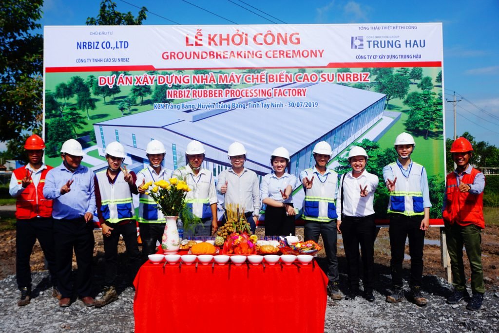 THE GROUNDBREAKING OF (CNKU) NRBIZ RUBBER PROCESSING FACTORY PROJECT ...